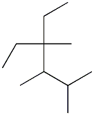 2,3,4-trimethyl-4-ethylhexane Struktur