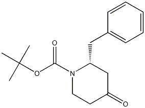 N-BOC-(2R)-2-BENZYL-4-OXOPIPERIDINE Struktur