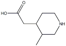 (3-METHYLPIPERIDIN-4-YL)ACETIC ACID Struktur