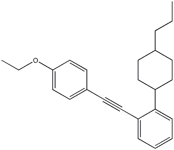 1-ETHOXY-4-[(4-PROPYLCYCLOHEXYL PHENYL)ETHYNYL]BENZENE Struktur