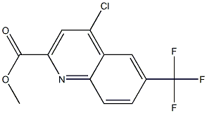 METHYL 6-TRIFLUOROMETHYL-4-CHLOROQUINOLINE-2-CARBOXYLATE Struktur