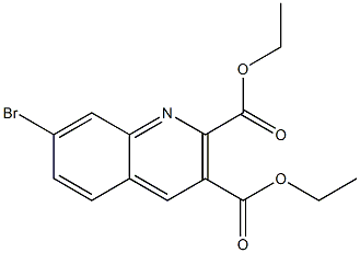 DIETHYL 7-BROMO-2,3-QUINOLINEDICARBOXYLATE Struktur