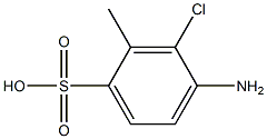 4-AMINO-3-CHLORO-2-METHYLBENZENESULFONIC ACID Struktur