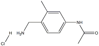 4-ACETAMIDO-2-METHYLBENZYLAMINE Hydrochloride Struktur