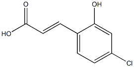 4-CHLORO-2-HYDROXYCINNAMIC ACID Struktur