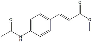 4-ACETAMIDOCINNAMIC ACID METHYL ESTER Struktur