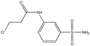 N-[3-(AMINOSULFONYL)PHENYL]-3-CHLOROPROPANAMIDE Struktur