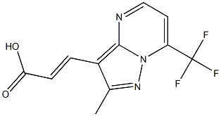 3-[2-METHYL-7-(TRIFLUOROMETHYL)PYRAZOLO[1,5-A]PYRIMIDIN-3-YL]ACRYLIC ACID Struktur