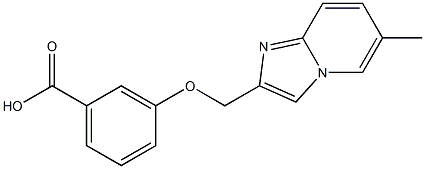 3-[(6-METHYLIMIDAZO[1,2-A]PYRIDIN-2-YL)METHOXY]BENZOIC ACID Struktur