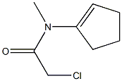 2-CHLORO-N-CYCLOPENT-1-EN-1-YL-N-METHYLACETAMIDE Struktur