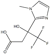 4,4,4-TRIFLUORO-3-HYDROXY-3-(1-METHYL-1H-IMIDAZOL-2-YL)BUTANOIC ACID Struktur