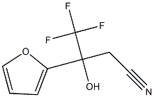 4,4,4-TRIFLUORO-3-(2-FURYL)-3-HYDROXYBUTANENITRILE Struktur