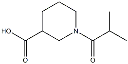 1-ISOBUTYRYLPIPERIDINE-3-CARBOXYLIC ACID Struktur