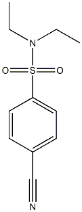 4-CYANO-N,N-DIETHYLBENZENESULFONAMIDE Struktur