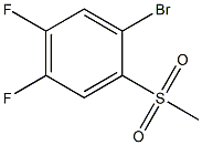 1-BROMO-4,5-DIFLUORO-2-METHYLSULFONYLBENZENE Struktur