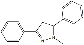 1-METHYL-3,5-DIPHENYL-4,5-DIHYDRO-1H-PYRAZOLE Structure