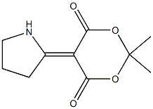 2,2-DIMETHYL-5-(2-TETRAHYDROPYRROLYLIDENE)-1,3-DIOXANE-4,6-DIONE 98% Struktur