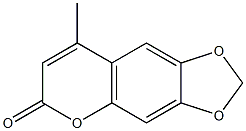 4-METHYL-6,7-METHYLENEDIOXYCOUMARIN 98+% Struktur