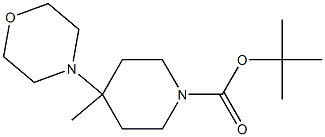 4-METHYL-4-MORPHOLIN-4-YL-PIPERIDINE-1-CARBOXYLIC ACID TERT-BUTYL ESTER, 95+% Struktur