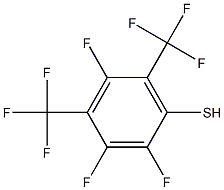 2,3,5-TRIFLUORO-4,6-BIS(TRIFLUOROMETHYL)BENZENETHIOL Struktur