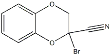 2-BROMO-2,3-DIHYDRO-1,4-BENZODIOXANE-2-CARBONITRILE Struktur