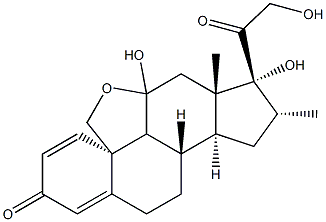 16-ALPHA-METHY19,(11)-EPOXYPREDNISOLONE Struktur