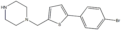 1-{[5-(4-BROMOPHENYL)THIEN-2-YL]METHYL}PIPERAZINE Struktur