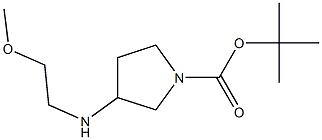 3-(2-METHOXYETHYLAMINO)PYRROLIDINE-1-CARBOXYLIC ACID TERT-BUTYL ESTER, 95+% Struktur