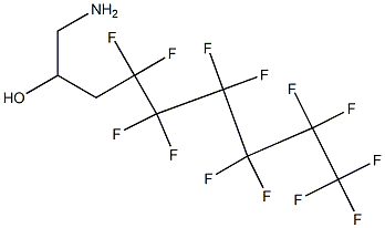 1-Amino-4,4,5,5,6,6,7,7,8,8,9,9,9-tridecafluoro-nonan-2-ol Struktur