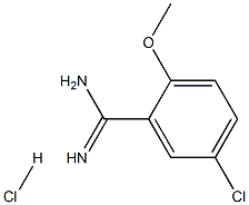 5-Chloro-2-methoxybenzamidine HCl Struktur