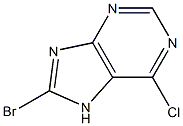 8-BROMO-6-CHLORO-PURINE Struktur