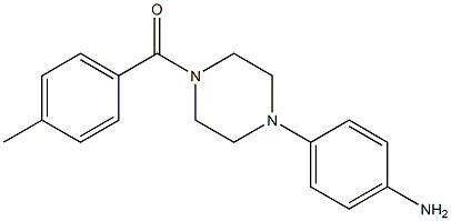 1-(4-METHYL BENZOYL)-4-(4-AMINOPHENYL )PIPERAZINE Struktur