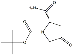 N-BOC-4-OXO-L-PROLINAMIDE Struktur