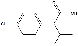 A -Isopropyl-4-Chlorobenzene Acetic Acid Struktur