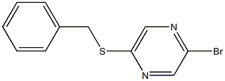 2-BROMO-5-(BENZYLTHIO)PYRAZINE Struktur