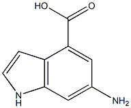 6-AMINOINDOLE-4-CARBOXYLIC ACID Struktur