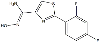 2-(2,4-DIFLUOROPHENYL)-1,3-THIAZOLE-4-AMIDOXIME Struktur