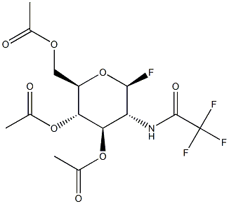 2-TRIFLUROACETAMIDO-3,4,6-TRI-O-ACETYL-2-DEOXY-BETA-D-GLUCOPYRANOSYL FLUORIDE Struktur