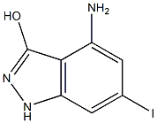 4-AMINO-3-HYDROXY-6-IODOINDAZOLE Struktur