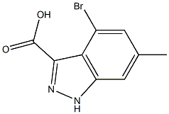 4-BROMO-6-METHYLINDAZOLE-3-CARBOXYLIC ACID Struktur