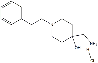 N-PHENETHYL-4-AMINOMETHYL-4-HYDROXYPIPERIDINE HYDROCHLORIDE Struktur