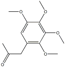 3,4,5,6-TETRAMETHOXYPHENYLACETONE Struktur