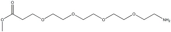 15-Amino-4,7,10,13-tetraoxa-pentadecanoic acid methyl ester Struktur