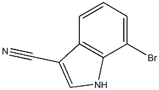 7-BROMOINDOLE-3- CARBONITRILE Struktur