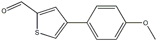 4-(4-methoxyphenyl)thiophene-2-carbaldehyde Struktur