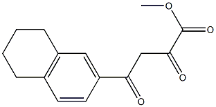 Methyl 4-(1,2,3,4-tetrahydronaphthalen-6-yl)-2,4-dioxobutanoate Struktur