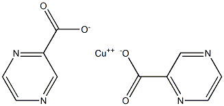 Copper[] 2-pyrazinecarboxylate Struktur