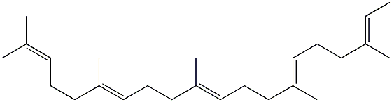 (6E,10E,14E,18E)-2,6,10,14,18-pentamethylicosa-2,6,10,14,18-pentaene Struktur