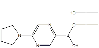 5-(PYRROLIDIN-1-YL)PYRAZINE-2-BORONIC ACID PINACOL ESTER Struktur