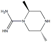 (2S,5R)-2,5-DIMETHYL-PIPERAZINE-1-CARBOXAMIDINE Struktur